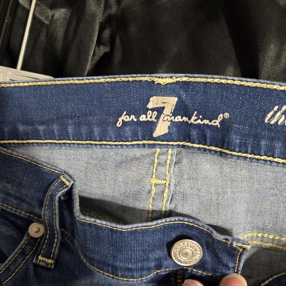 7 For All Mankind The Slim Cigarette Jeans Sz 28 - Picture 3 of 14